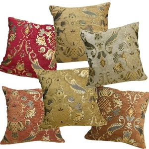 Pillow Cover*Damask Chenille Sofa Seat Pad Cushion Case Custom Size*Wk1 - Picture 1 of 26