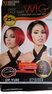 Motown Tress Wig Synthetic Deeper Curve Part More Natural Look Curling Iron Safe - Picture 1 of 12
