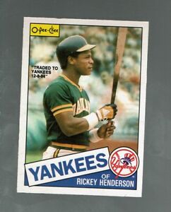1985   OPC.  Rickey Henderson     #115