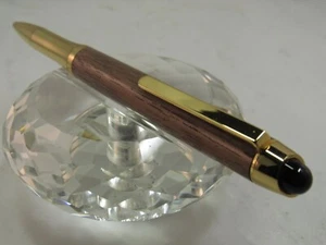 GORGEOUS HIGH QUALITY HANDMADE ECLIPSE WALNUT TWIST BALL POINT PEN - Picture 1 of 4