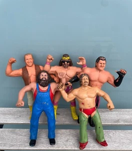 Vintage WWF Titan Sports LJN 8" Action Figure Lot of 5 Wrestlers - Picture 1 of 10