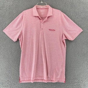 Camisa polo de golf Johnnie-O para hombre manga corta grande a rayas rojas logotipo de HUDSON HENRY - Imagen 1 de 15