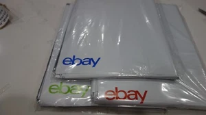 Plastic mailing bag **No Padding** 12"X 15.5" ebay Log PJ4 RGB POLY 50 PJEBAY#5 - Picture 1 of 12