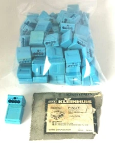 KLEINHUIS 2002/2.5/4 TUERCA P 12-16 AWG CONECTOR DE ALAMBRE EMPUJE BOLSA AZUL DE 100 PIEZAS - Imagen 1 de 2