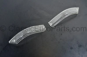 Euro Bumper Clear turn indicator signal lens set BMW E12 518 520 525 528 533 535 - Picture 1 of 11