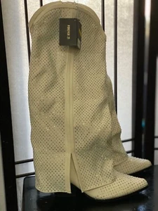Boots Knee High Bling White Forever 21 New with price tag.  - Picture 1 of 7