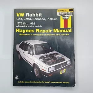 1975-1992 VW rabbit, Golf, Jetta, Scirocco, Pick-up Haynes Repair Manual 96016 - Picture 1 of 8