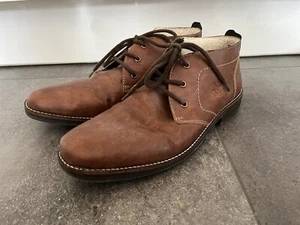 Rieker Herren Schnürschuhe gefüttert Herbst Winter Leder 43 braun Halbschuhe - Bild 1 von 5