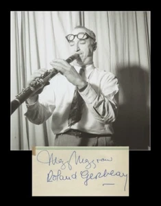 Mezz Mezzrow (1899-1972) - Jazz clarinetist - Signed album page - 50s - COA - Picture 1 of 4