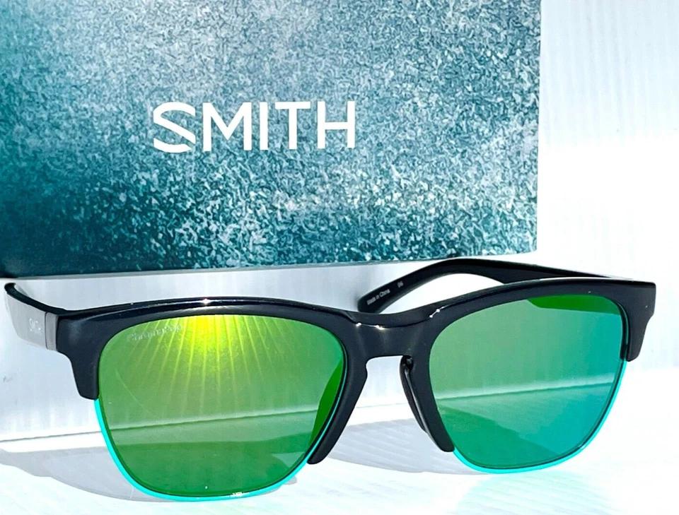 Gafas de sol Smith Optics Haywire negras brillantes con lentes ChromaPop verdes Foto 1 de 4