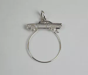 Soporte para dije Chevy de plata de ley '57 envío gratuito a EE. UU. - Imagen 1 de 3