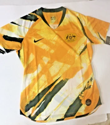 Camiseta de fútbol para mujer Nike 2019 Australia Stadium Home AJ4388-397 talla XS, M, L Foto 1 de 4