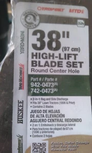942-0473, 38" HIGH LIFT BLADE SET FOR MTD PRODUCTS;2 BLADE SET - Picture 1 of 4