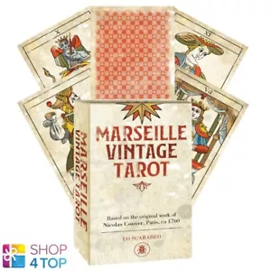 MARSEILLE VINTAGE TAROT CARDS DECK LO SCARABEO ANNA MARIA FORTUNE TELLING NEW - Picture 1 of 10