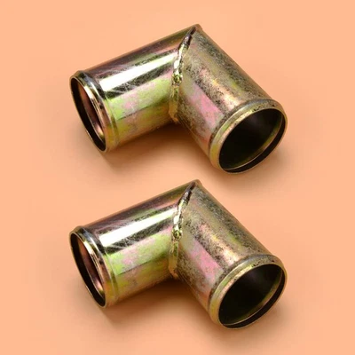 2pcs Aluminum 1 3/4" 1.75" Dia. 90 Degree Radiator Coolant Connector Hose - Image 1 of 4