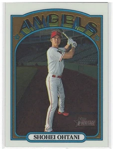 2021 Topps Heritage Chrome Shohei Ohtani Refractor Card #'d /999 - Picture 1 of 2