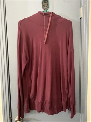 Pullover con capucha Active Life XL rojo jaspeado modal/poliéster/spandex Foto 1 de 3