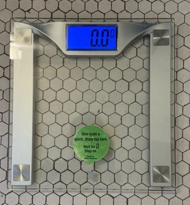LB/KG WW by Conair for Body Weight - Digital Bathroom Scale Clear Glass WW401GD - Image 1 of 4