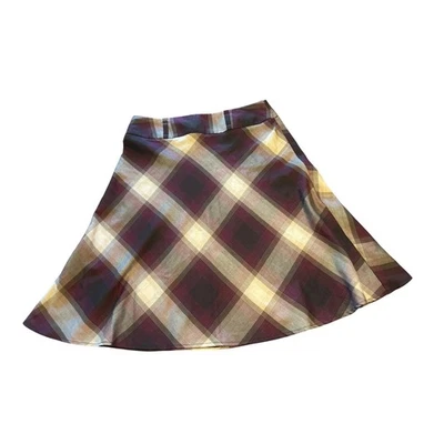 Falda a Cuadros Dressbarn Para Mujer 14 Línea A Hasta la Rodilla Carrera Informal Preppy Foto 1 de 3