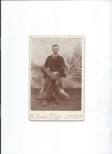 Early 1900s/cabinet portrait by traveling photographer (Fischer's Photo Car)/USA - Picture 1 of 2