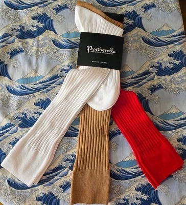 Pantherella Men's English Long Cotton Socks 3-Pack Ribbed UK 6- 7 EU 39-40 £54 - Image 1 of 4