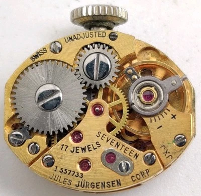 Raro Jules Jurgensen High Grade AS Cal. Relógio de corrida 1677 17 Jewel movimento - Imagem 1 de 4