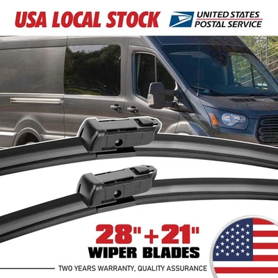 PARA FORD TRANSIT-350 15-21 LIMPIAPARABRISAS DELANTERO IZQUIERDO Y DERECHO - 28"+21" Foto 1 de 4