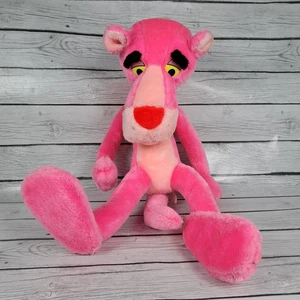 Vintage 1980 Pink Panther Jumbo Plüschtier Stofftier Mighty Star bewegliche Arme Beine 42 Zoll - Bild 1 von 15