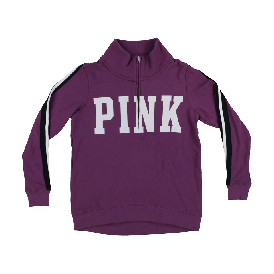 Victoria's Secret Rosa Sudadera Cuarto Cremallera Logo Chaqueta Prendas exteriores Suéter Nuevo Foto 1 de 1