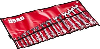 Set di 16 chiavi combinate da 6 a 24 mm Usag 285 J/B16 con borsa avvolgibile - Immagine 1 di 4
