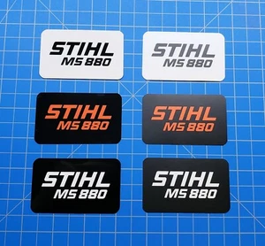 Vinyl Sticker for Stihl MS 880 Shroud Badge "Full Vinyl Overlay" - Picture 1 of 13