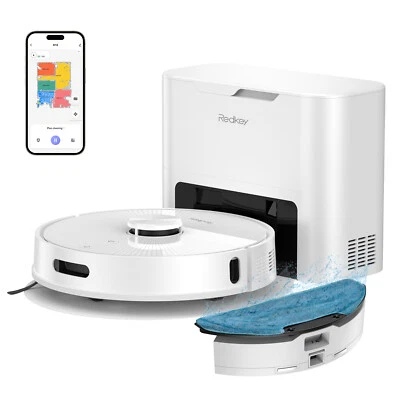 Redkey R10 Saugroboter mit Wischfunktion und Absaugstation,4000Pa,LDS,4L,90 Tage - Bild 1 von 4