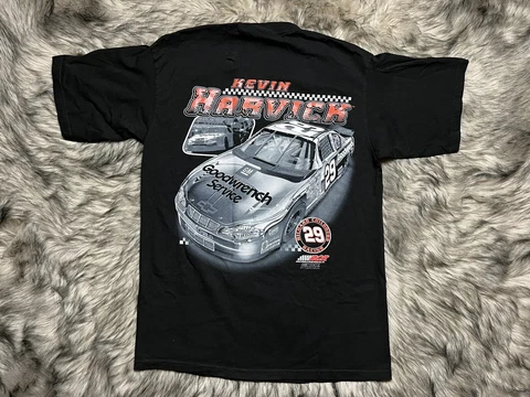 Vintage 2000s Chase Authentics Kevin Harvick NASCAR Shirt Sz M #29 Double Sided Cover