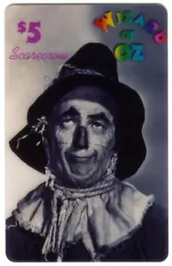 $5. Scheda telefonica Spaventapasseri dal Mago di Oz (serie 1) - Foto 1 di 2