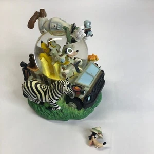 Disney Animal Kingdom Musical Snow Globe Zip-a-Dee-Doo-Dah Mickey Goofy Donald - Picture 1 of 13