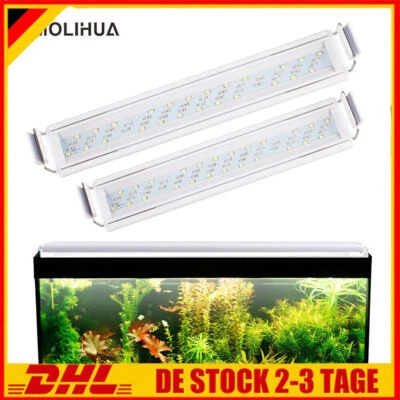 Éclairage d'aquarium LED 20-60 cm lampe à poser lampe à spectre complet blanc + bleu - Photo 1/4