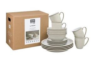 Denby - Linen - 16 Piece Dinner Set - 226109N - Picture 1 of 2