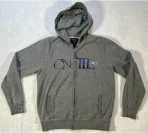 O’Neill Full Zip Hoodie Sweatshirt Small Graphic Gray - Picture 1 of 7