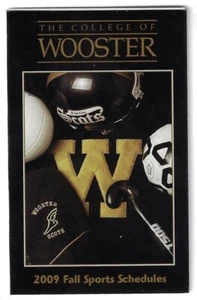 2009 Wooster College Football Soccer Field Hockey Schedule !!! - Picture 1 of 1