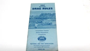 1962 NHRA RULE BOOK DRAG RULES NATIONAL HOT ROD ASSOCIATION - Picture 1 of 3