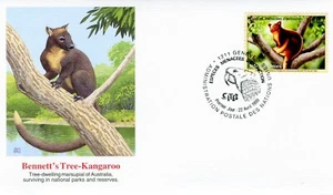 FDC Bennett's Tree Kangaroo Fleetwood Endangered Species UN Stamp - Picture 1 of 2
