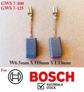 2PCS Carbon Brushes For Bosch Grinder GWS 7-100 7-125 ETC 1619P02892 1619P02870 - Picture 1 of 13