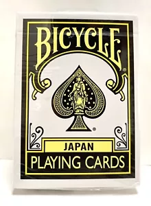 Bicycle Playing Cards Black Yellow Deck Japan Limited / Trump / Rare - Picture 1 of 5