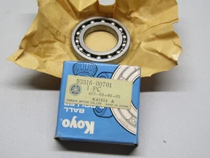 GENUINE YAMAHA NOS OEM TRACK DRIVE BEARING 93316-00701 SL396 SL338 - Bild 1 von 2