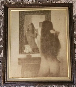 Bill Stilson Lithograph "Reflection" Nude Woman 1966 Framed - Picture 1 of 13