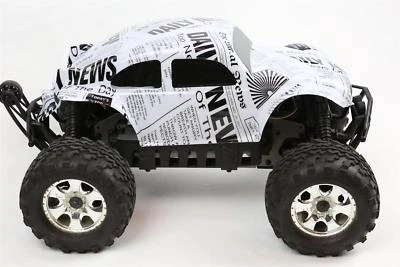Custom Buggy Body Newspaper for HPI Savage Flux HP 1/8 VW Baja Beetle Shell - Image 1 of 4