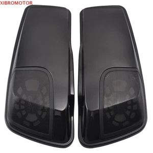 Waterproof Saddlebag Lid W/ Speaker Cover Fit For Harley Touring Glide Road King - Picture 1 of 11
