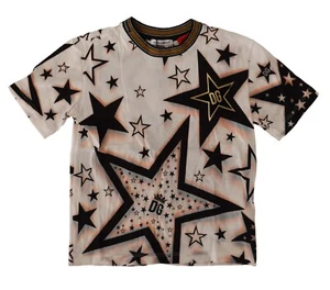 DOLCE & GABBANA Kids Cream Millennials Star Print Cotton T-Shirt s. 2 Years $350 - Picture 1 of 8