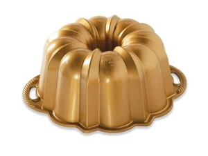 Nordic Ware Anniversary Bundt 12 Cup Gold - Picture 1 of 5