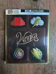 Wonka Walmart Exclusive 4K Ultra HD + Blu-ray Steelbook Digital New Sealed - Picture 1 of 7